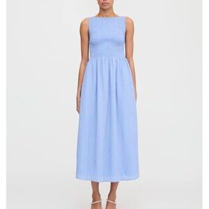 Hill House Light Blue Midi Dress